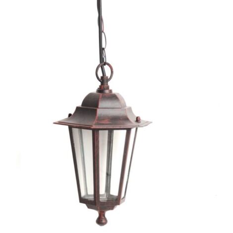 Suspension Extérieure 60W max E27 Fonte Rouille LOAN