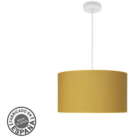 Suspension Fashion 2xe27 Blanc/jaune Regx40x40cm C/diffuseur
