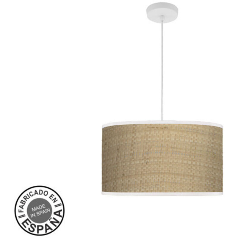 Fabrilamp - Lampe suspendue Fashion 2xe27 blanc/marron clair regx40x40 w/diffuser