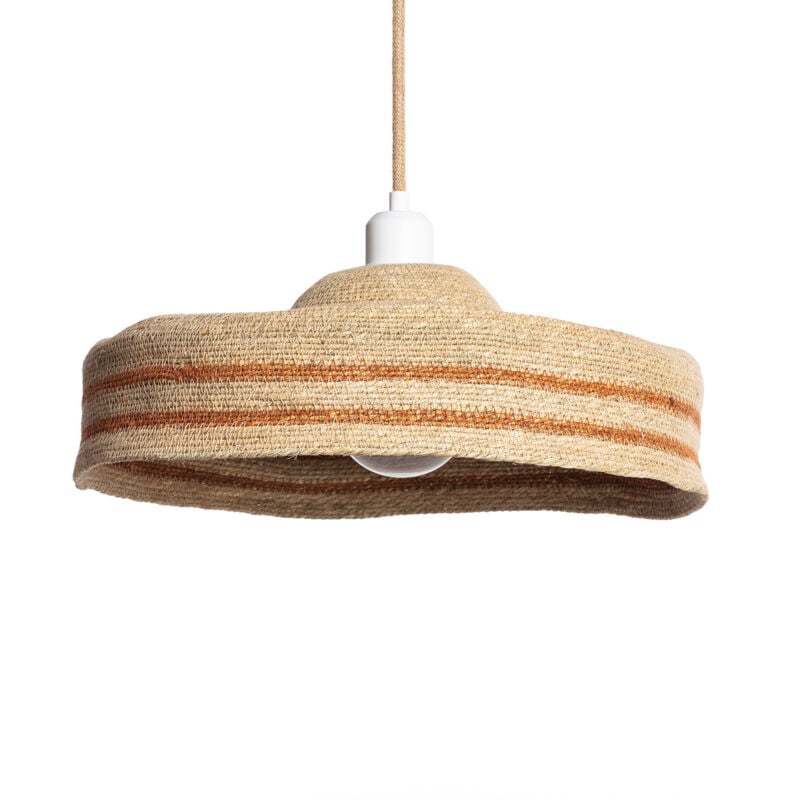 Efectoled - Suspension Fibres Naturelles Daya Orange