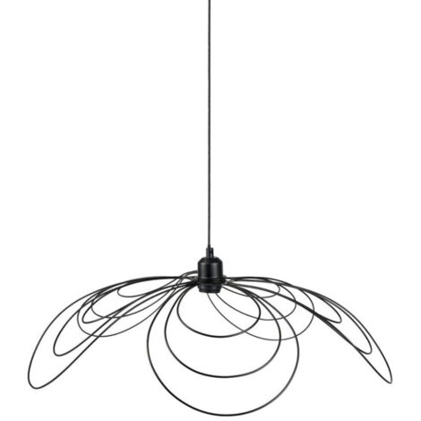 Suspension filaire D70 métal Margaux noir Ostaria