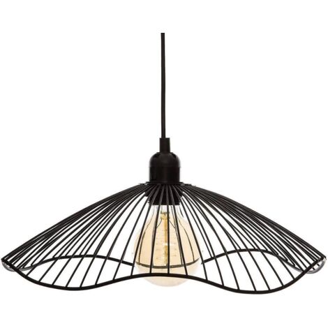 suspension Filaire Noire - Mtal D25 Cm