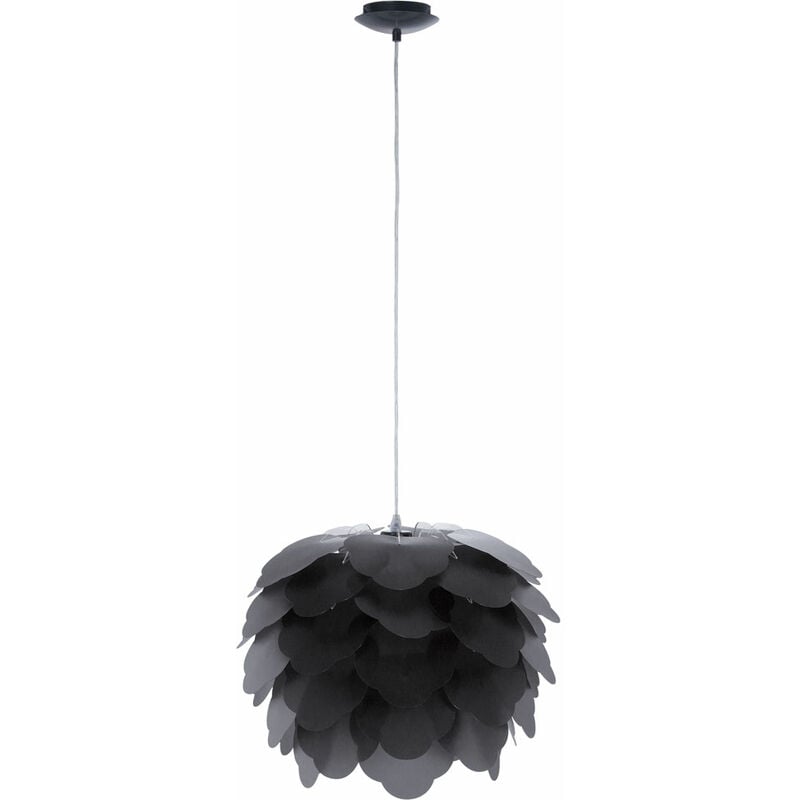 Suspension enfichable fleur anthracite suspension chambre d'amis couloir Eglo Filetta 92989