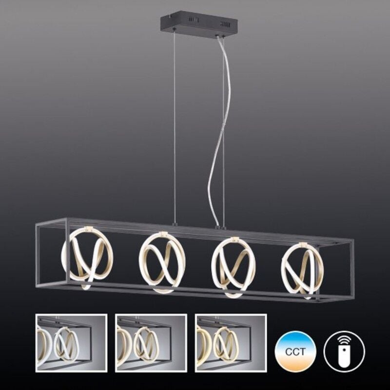 Fischer&honsel - Suspension Led cct 4 points lumineux Gisi