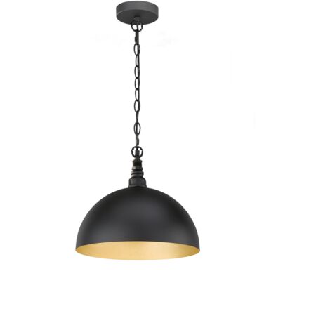 Suspension Fischer & Honsel Leitung Noir ⌀35cm E27 60W