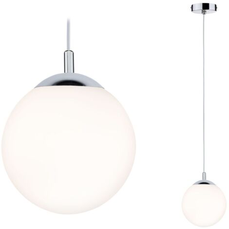Suspension Galacta IP44 max. 20W E27 à équiper satiné/chromé