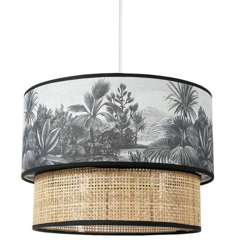 Ostaria - Suspension gigogne rotin et tissu Ombrage