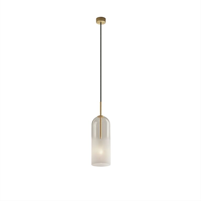 Suspension, Suspension Glam en verre Blanc en Verre, Leds C4