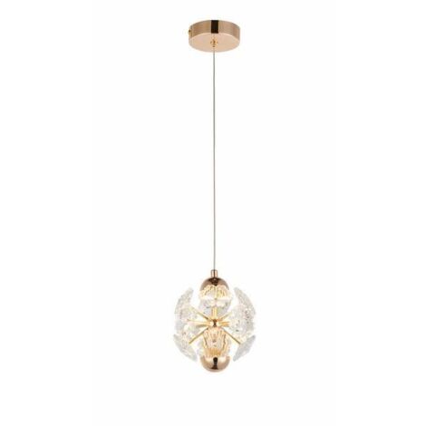 Suspension glamour laiton cristal LED 5W Meduza Reality