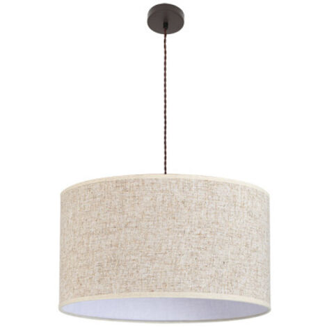 Suspension Happy 3xe27 Marron/beige Regx60x60 Cm Sans Diffuseur