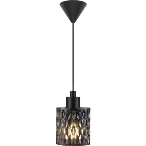 Suspension HOLLYWOOD Verrerie Smoked, H.17.7 - IP20 - E27 /Nordlux Intérieur