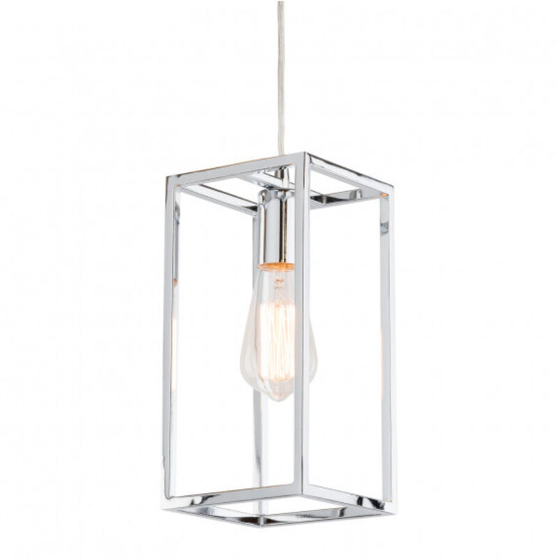 Italux Sigalo - Suspension Industrielle Et Rétro Suspendue Chrome 1 Lumière, E27 Italux Sigalo - Suspension Industrielle Et Rétro Suspendue Chrome 1 Lumière, E27