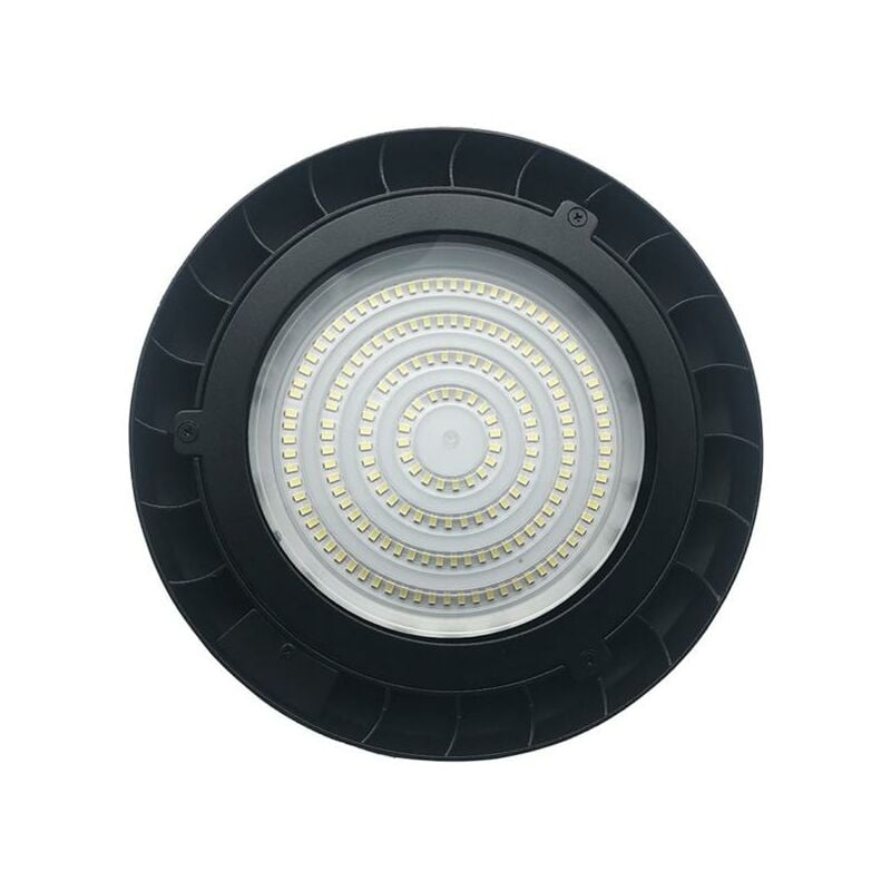 Suspension Industrielle LED HighBay UFO 200W IP65 90° - Blanc Froid 6000K - 8000K - SILAMP - Blanc Froid 6000K - 8000K