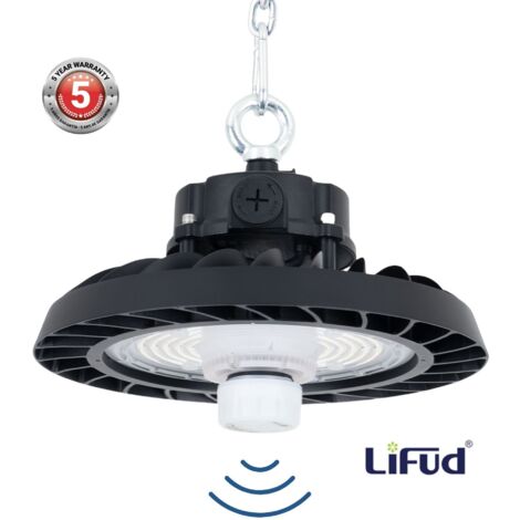 Suspension industrielle LED UFO 150W - CCT - Avec détecteur de