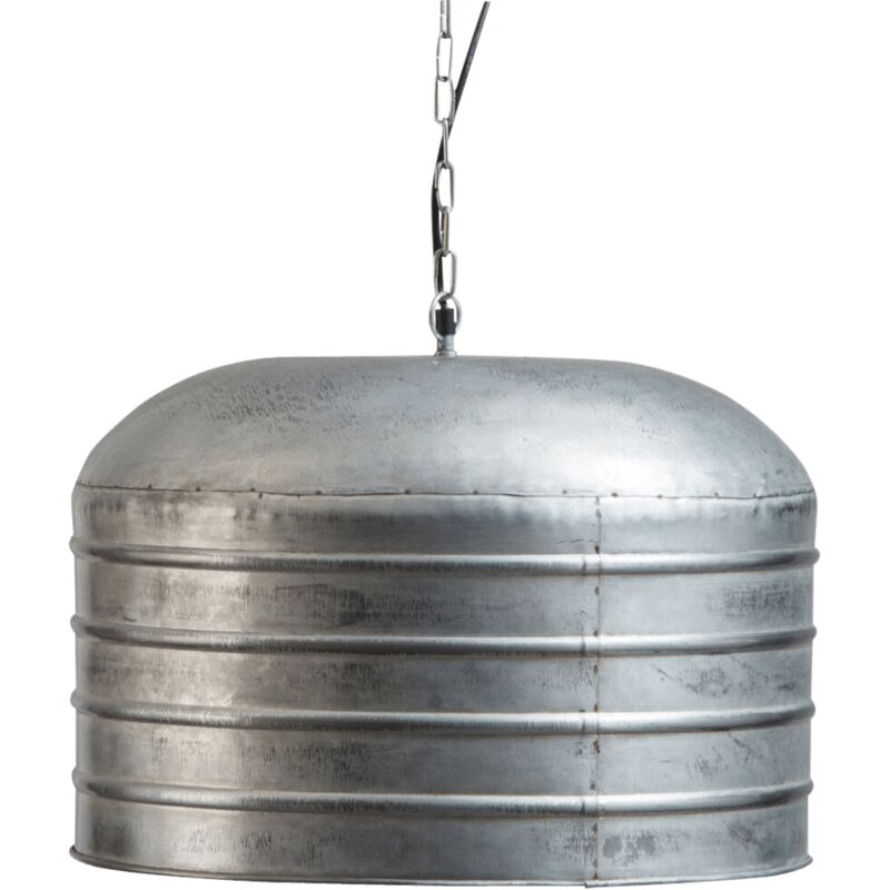 Made In Meubles - Suspension industrielle métal - Gris