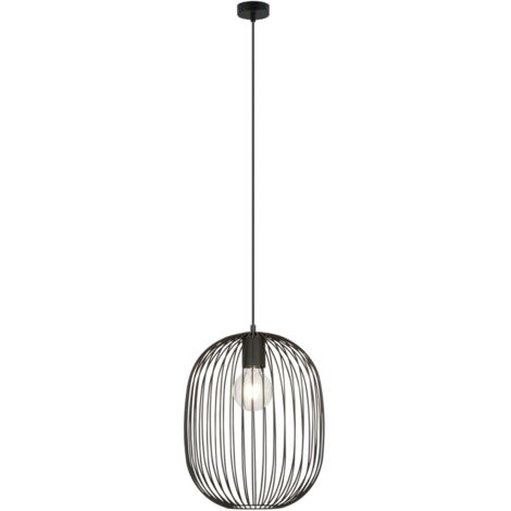Suspension industrielle noire Emibig Onyx Ø33 cm E27