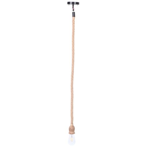 Suspension innovante vintage E27 en corde de chanvre, idéale pour la décoration de salon ou de bar (220 V).