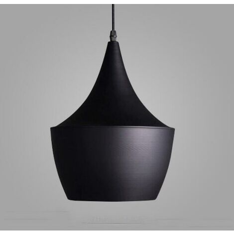 Suspension instrument de musique, rétro LED forme de guitare de lustre (noir)GroupM