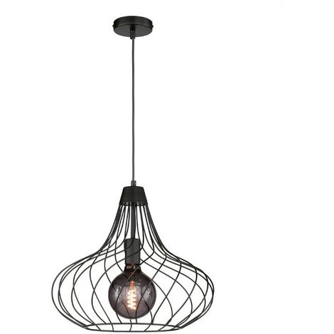 Suspension intérieure métal noire - Fischer & Honsel - Perle