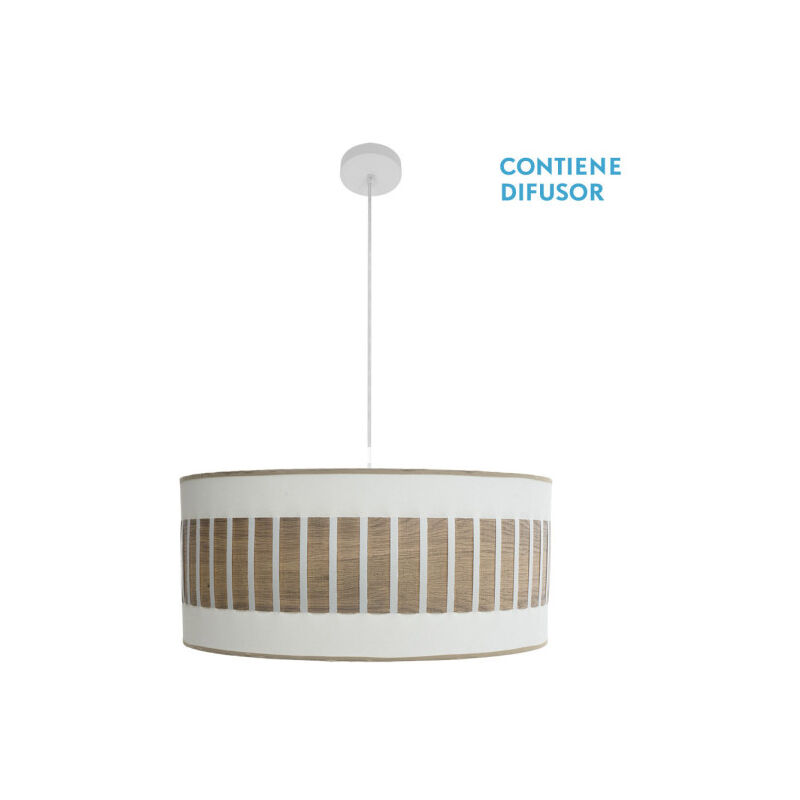 Fabrilamp - ivanna lampe suspendue 3xe27 blanc/blanc/bois clair regx60x60 cm Fabrilamp - ivanna lampe suspendue 3xe27 blanc/blanc/bois clair regx60x60 cm