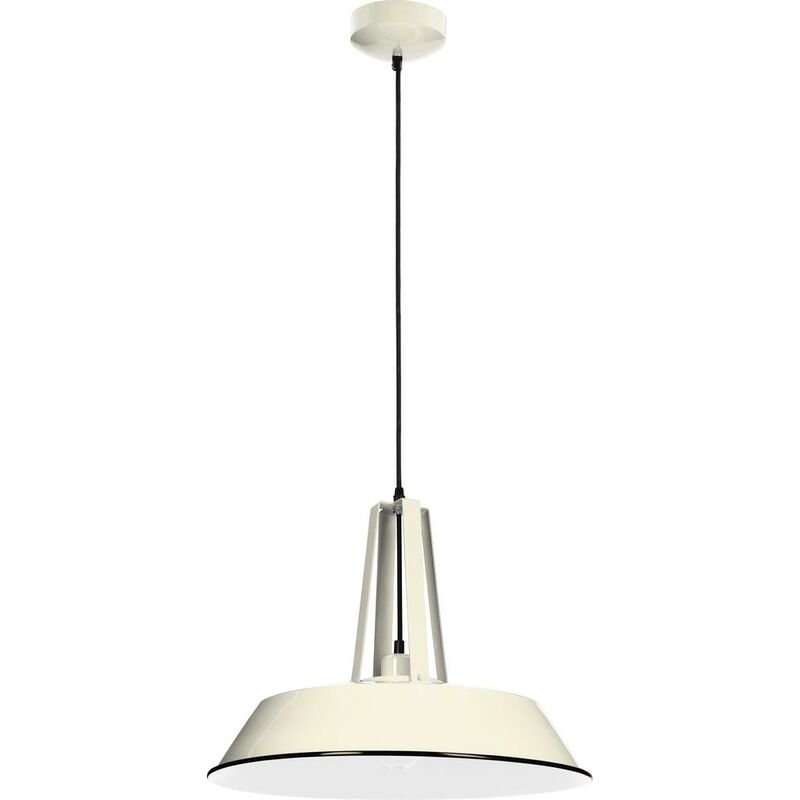 Suspension Ivoire/Noir Alvar grande, 1xE27 Max 60W , IP20, 230V AC, Classe I