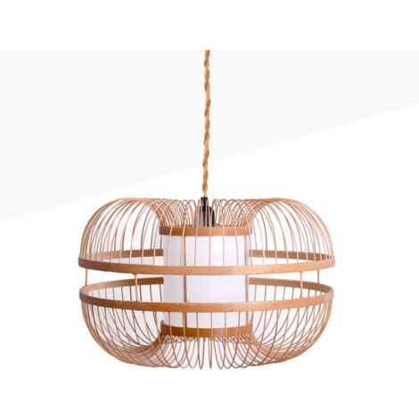 Suspension japonaise en bambou "Kaizen" - Corde boho chic