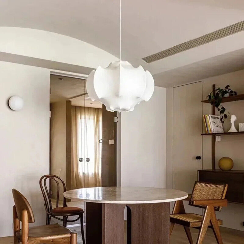 Lampe japonaise Wabi Sabi en soie et fer Ø60 cm – Lustre suspendu créatif, tissé à la main, E27, pour intérieur, sans ampoule