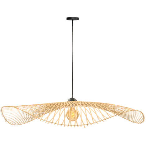 La Maison › Luminaires › Suspensions › Lampe Suspension - Bambou Pamela  D.100cm