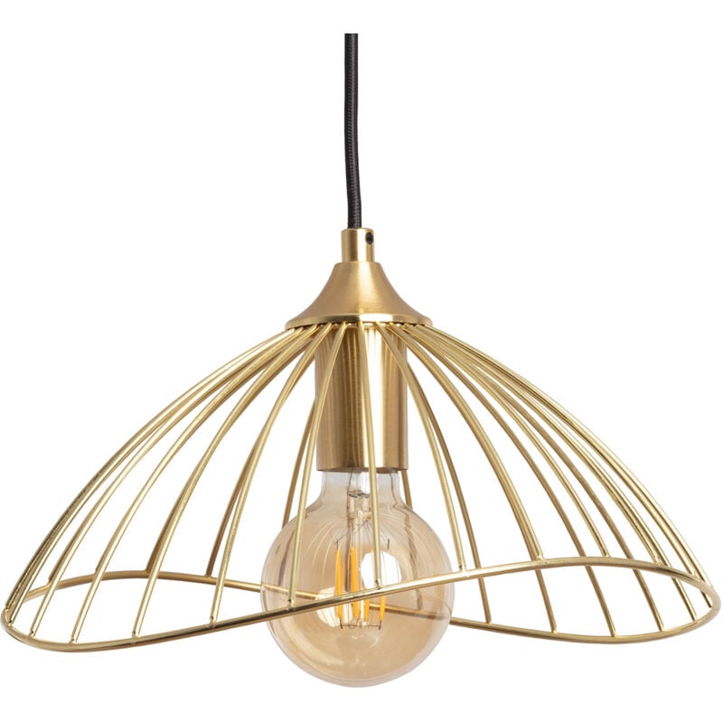 Ledkia - Suspension Métal Kibanda Alfarb Doré