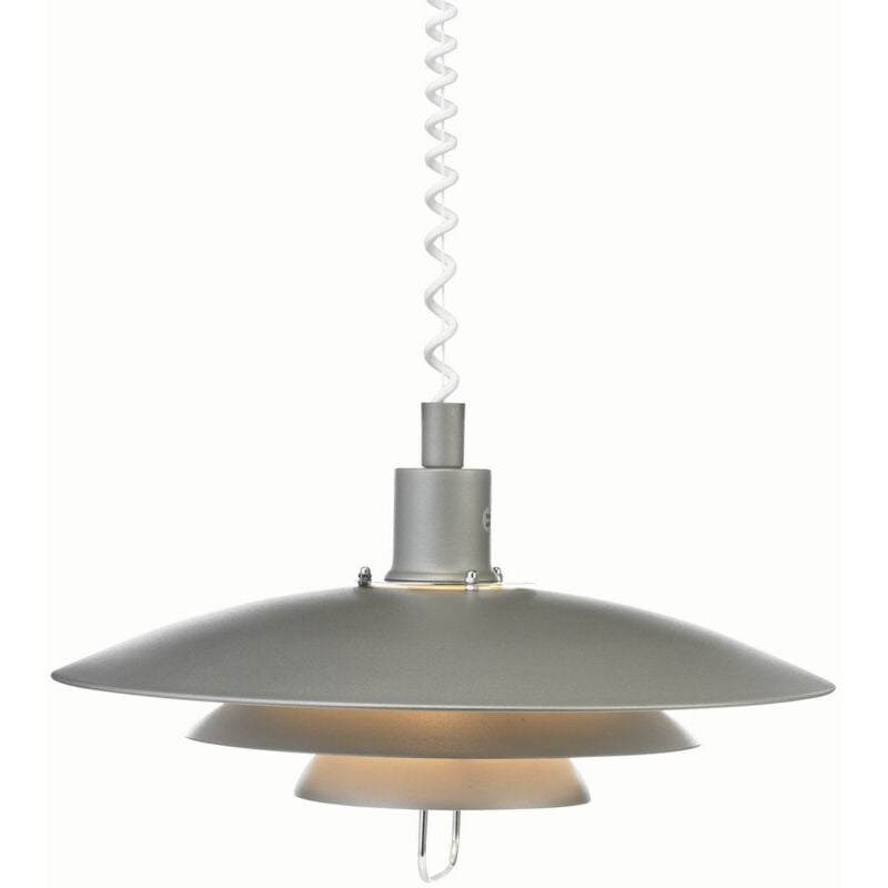 Kirkenes - Luminaire suspendu d'intérieur en forme de dôme à 1 lumière, gris, E27 - Markslojd