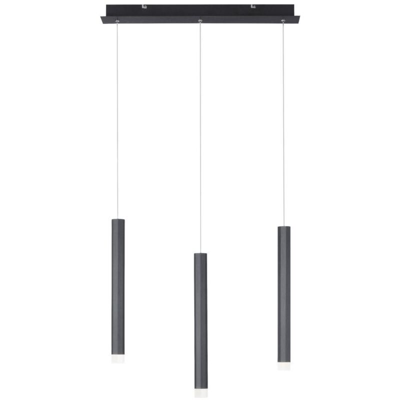 Leuchten Direkt - Suspension led Lampe suspendue Plafonnier Lampe de salon Lampe de salle à manger, métal aluminium noir, 18 w 1000Lm blanc chaud Leuchten Direkt - Suspension led Lampe suspendue Plafonnier Lampe de salon Lampe de salle à manger, métal aluminium noir, 18 w 1000Lm blanc chaud