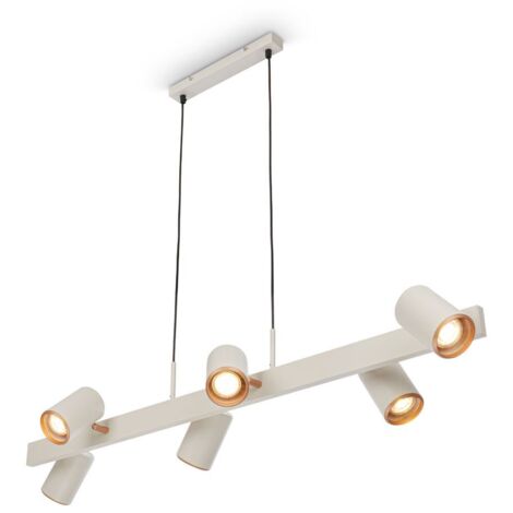 Suspension Lampe suspendue Salle manger 6 ampoules Orientable Salon Spots