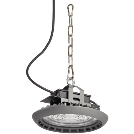 Suspensión LAUTAN IP65 1-10V LED SMD 100W 16000lm(14030lm) CRI80 4000K 90º Antracita