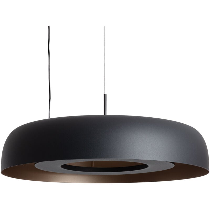 Ledkia - Suspension led 18W Acier Cancot Noir mat