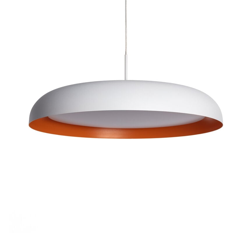 Ledkia - Suspension led 28W Métal Deyang Blanc