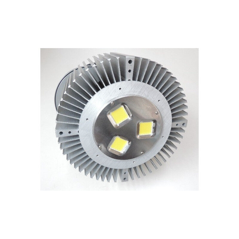 Suspension led 300W cob blanc froid 6000K 26890lm 230V Highbay 90° sans diffuseur special grande hauteur IP65
