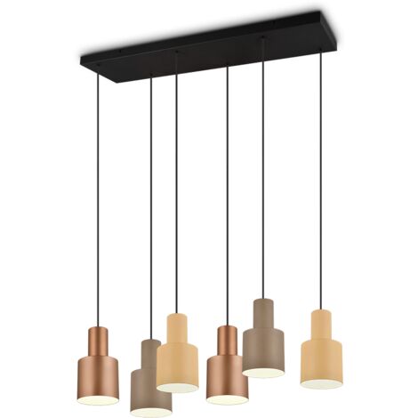 Suspension led 6xe27 max 40w multicouleur taupe - trio - agudo 71919206 71919206 71919206 71919206 71919206 71919206 71919206