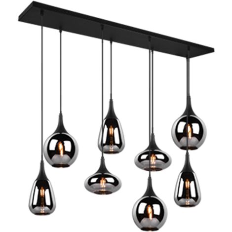 Suspension led 8xe14 max 40w verre chrome noir - trio - lumina 58647159 58647159 58647159 58647159 58647159 58647159 58647159 58647159 58647159