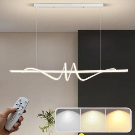 Suspension LED à intensité variable avec télécommande, plafonnier, éclairage décoratif,convient au salon,à la salle à manger et à la cuisine.