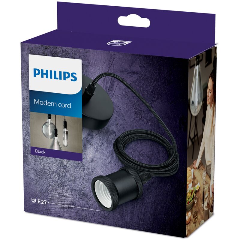 Cordon Philips Moderne E27 IP20 16 9 cm - vue 2