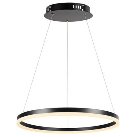 Suspension LED anneau noir Ø60 35W CCT Isaure Rabalux