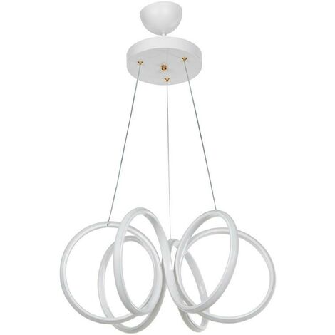 Suspension LED blanche en forme de spirale Ilya MDL4439