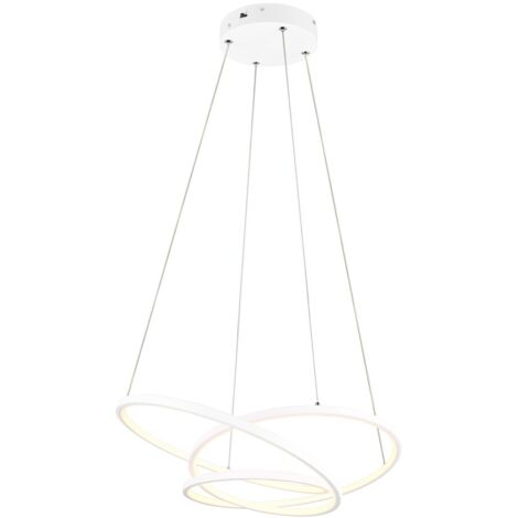 Suspension LED blanche mate 34W CCT variateur Darvin