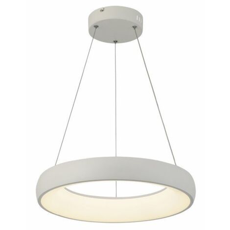 Suspension LED blanche Ring Lima 24W Ø40cm Reality