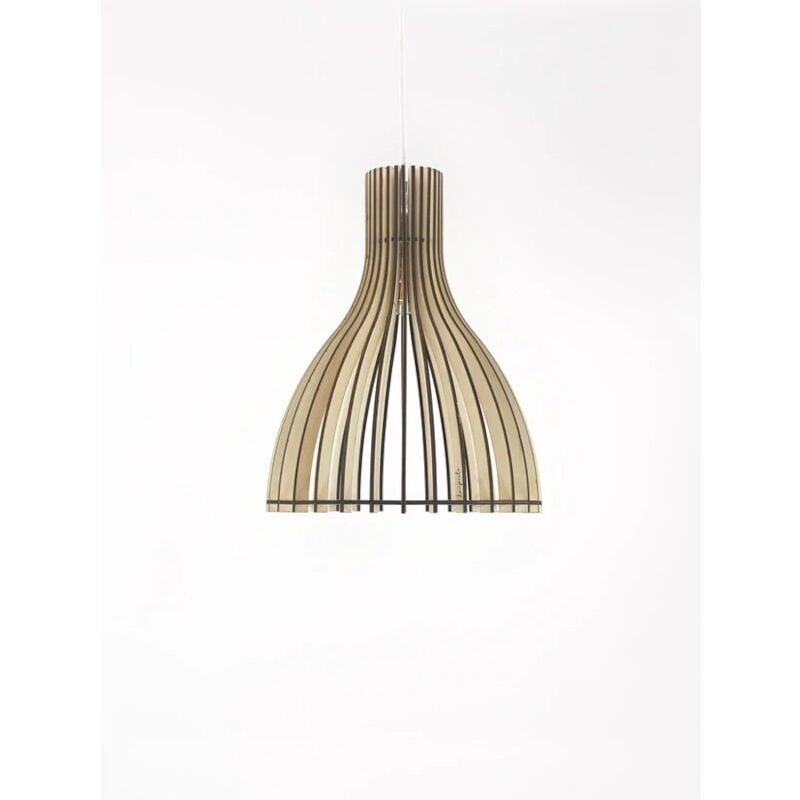 Suspension Led bois Ariel - Atelier Loupiote