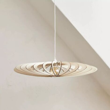 Suspension Led bois Néo - Atelier Loupiote
