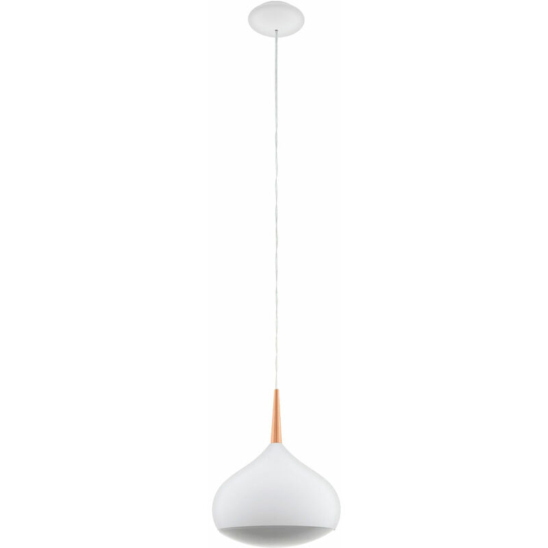 eglo - lampe a suspension led dimmable blanche ronde lampe de salon suspension moderne, controle d'application et changement