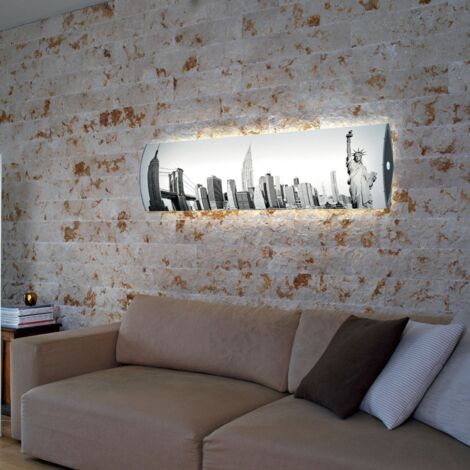 Suspensión Led Integrada en Plástico Blanco Cm. 157x42x13h