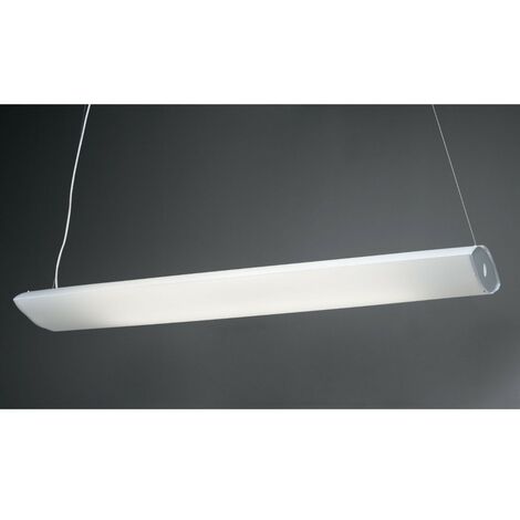 Suspensión LED Integrado Plástico Blanco Cm. 157x42x13h