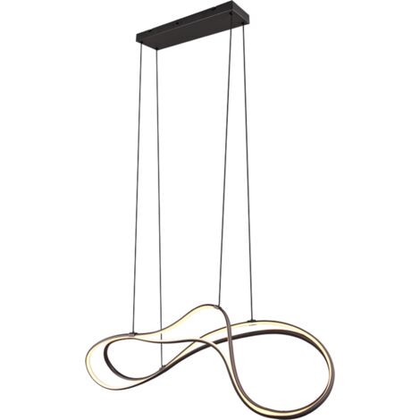 Suspension led integree 57w 2300 4000k 6800lm metal noir - trio select - nala 88830852 88830852 88830852 88830852 88830852